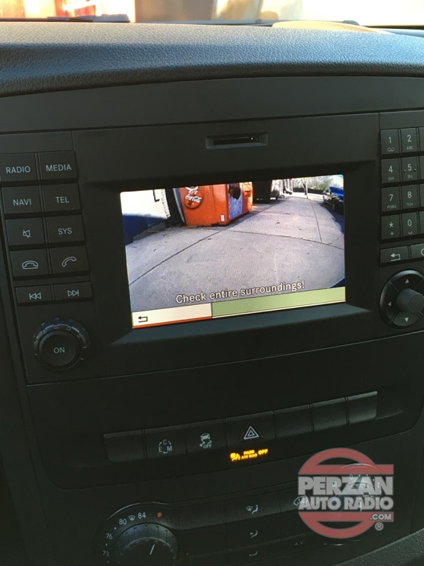 2016 MercedesBenz Metris Front and Rear Cameras Perzan Auto Radio